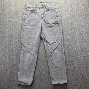 American Eagle Jeans Womens 6 Gray Super Stretch Mom Jean Straight Leg Casual